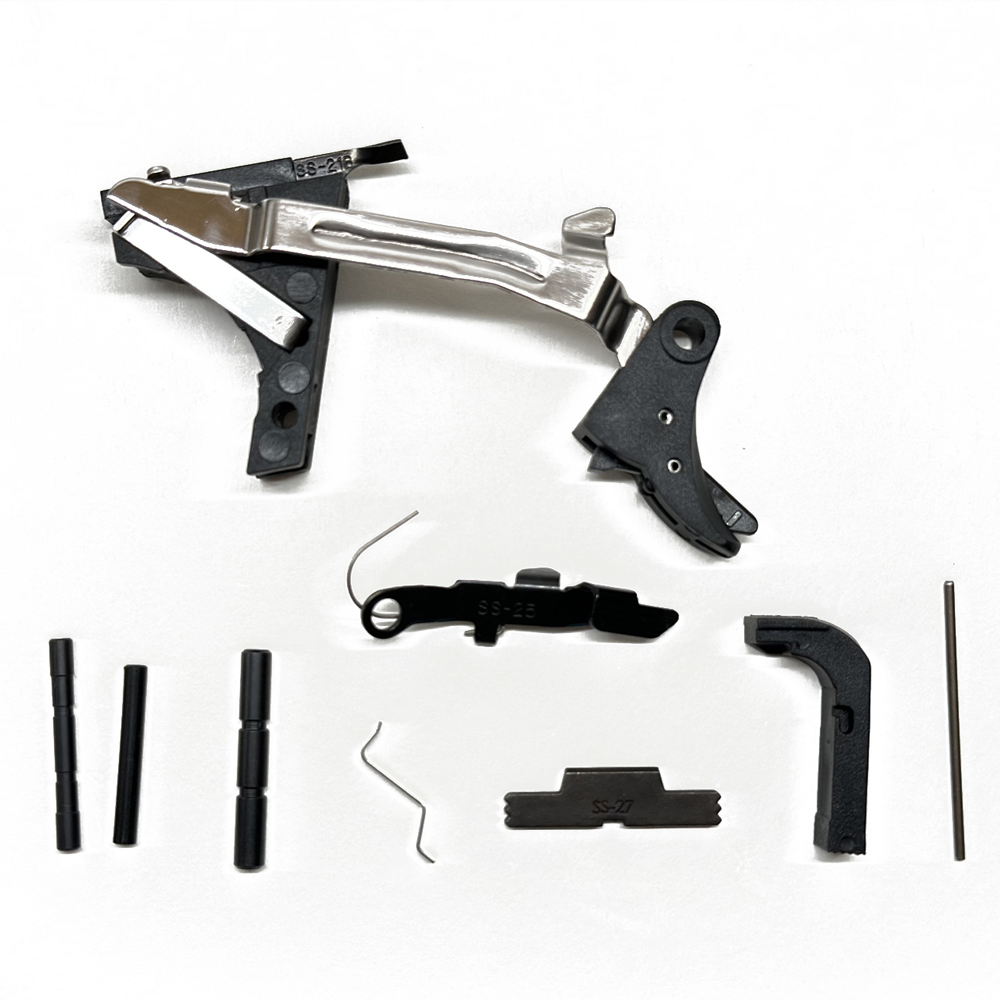 thumbnail interactive-video image 1 of Premium Glock Lower Parts Kit For G19, G17, G23, G22 – 9mm LPK 1 of 2
