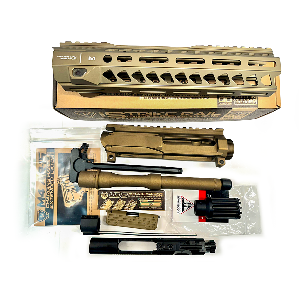 AR15 8.5 Inch Complete Pistol Upper 5.56 Nato Burnt Bronze Cerakote (Waffle) - Image 2